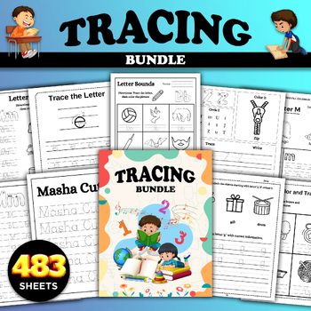 Preview of Tracing Activity Printable, Learn Writing Skills,Coloring and Much More For Kid