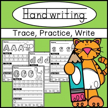 letter tracing worksheets a z handwriting by the joyful journey tpt