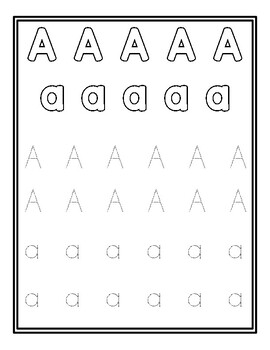 Tracing Alphabet Letters by KinderRockstars | TPT