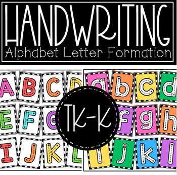 Preview of Tracing Alphabet Letters Formation Posters {Upper and Lowercase Letters}