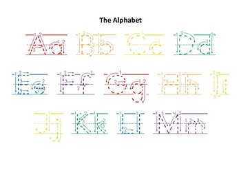 Preview of Tracing: Alphabet Letters & Numbers 1-20