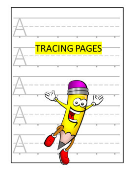 Preview of Tracing Alphabet Pages For preschoolers