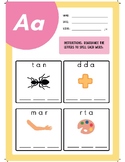 Tracing Alphabet Spelling Worksheet For Toddlers
