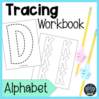 Preview of Fine Motor Skills Tracing Alphabet Workbook Binder for Special Education