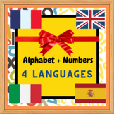 Tracing Alphabet and Numbers Handwriting (English+Italian+