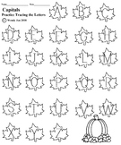 Tracing Capital Letters (Leaves)