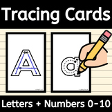 Laminated 52  Large Cards A Z Uppercase And Lowercase Tracing Letter Cards 