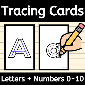 Preview of Tracing Cards for Letter Formation and Numbers to 10 in Occupational Therapy