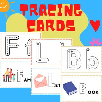 Preview of Tracing Cards - Handwriting Practice - Alphabet Tracing Worksheets