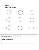 Tracing Circles Worksheets | Teachers Pay Teachers