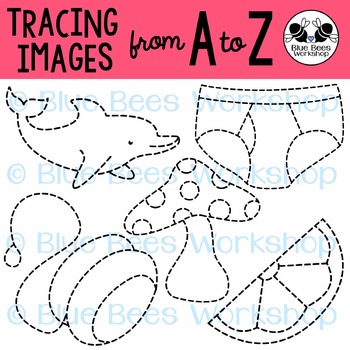 Preview of Tracing Clip Art - Traceable Pictures from A to Z