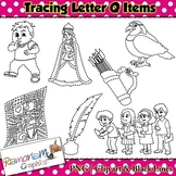 Tracing Clip art Letter Q pictures