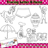 Tracing Clip art Letter U pictures