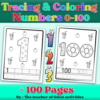 Preview of Tracing & Coloring Numbers 0-100