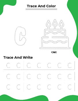 Tracing, Coloring and Writing Letter C by The Outstanding Teacher