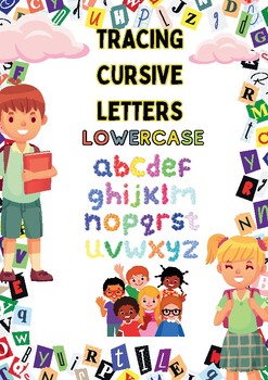 Preview of Tracing Cursive Letters a To z Worksheets For Toddlers