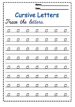 Tracing Cursive Letters a To z Worksheets For Toddlers by New Smart Teacher