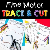 Scissor Skills Cutting and Tracing Practice Fine Motor Worksheets