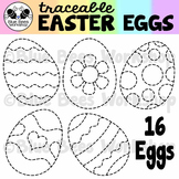 Tracing Easter Eggs Clip Art