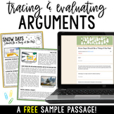 Tracing & Evaluating Arguments - Snow Day Passage & Questi