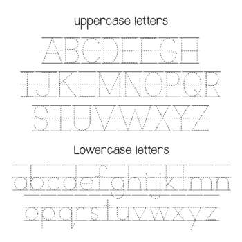 Tracing Font, Teacher Font, Handwriting, Worksheets by Little Smarty Ants