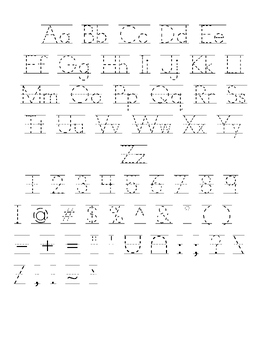 Preview of Tracing Font - Teacher Font, Student Fonts, Handwriting Fonts, Handwriting Pract