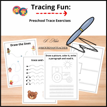 Preview of Tracing Fun: Preschool Trace Exercises