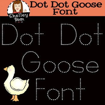 Preview of Tracing Handwriting Font - Dot Dot Goose Kit