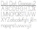 Tracing Handwriting Font - Dot Dot Goosey and Goosey2