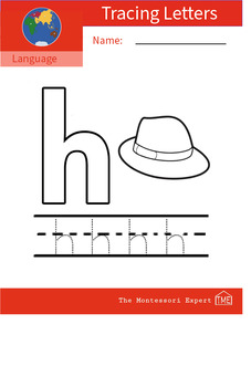 Preview of Tracing Letter & Sound 'h'