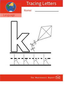 Preview of Tracing Letter & Sound 'k'