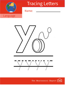 Preview of Tracing Letter & Sound 'y'