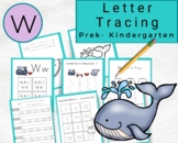 Lowercase Letters Tracing- Letter w Worksheets