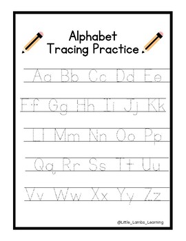 Tracing Letters by Little Lambs Learning | TPT