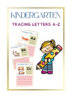 Preview of Tracing Letters A-Z, Writing Practice Tracing A-Z