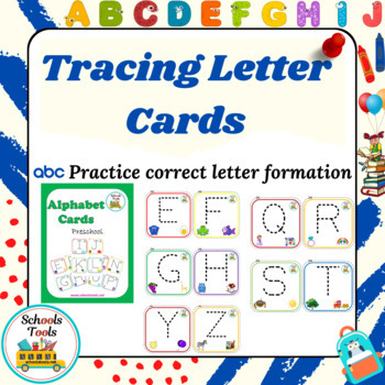 Preview of Tracing Letters Cards