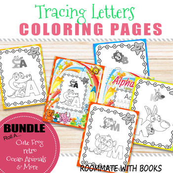 Preview of Tracing Letters Coloring Pages