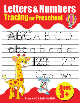 Preview of Tracing Letters Uppercase, Lowercase, Basic Counting and Numbers Practice