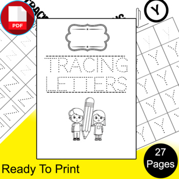 Preview of Tracing Letters Workbook for Preschool, Kindergarten, and Kids Ages 3-5