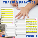 Tracing Letters A-Z and Numbers 0-10 Writing Worksheets