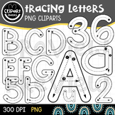 Tracing Letters with Directional Arrow or Guides - PNG Cliparts