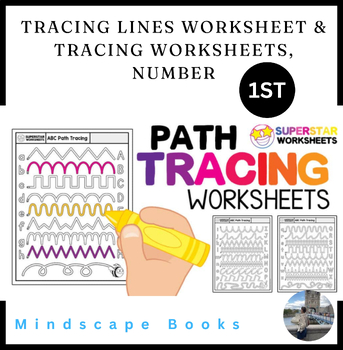 Preview of Tracing Lines Worksheet & Tracing Worksheets, Number