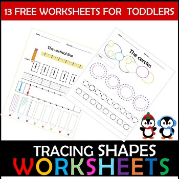 Preview of Tracing Lines Worksheets for Todlers
