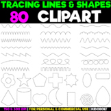 Tracing Lines and Shapes Clipart Set