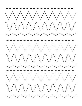 Tracing Lines and Shapes activities worksheet FREE by NNPP Studio