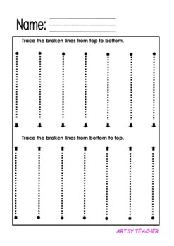 tracing lines preschool worksheets teaching resources tpt