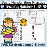 Tracing Number 1-10 worksheets - Free