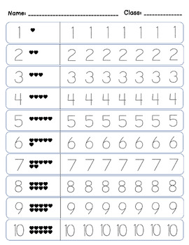 Tracing Number 1-20 | Fill in the Missing Number | Count and Match