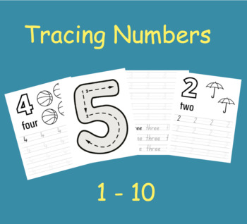 Preview of Tracing Numbers 1 - 10