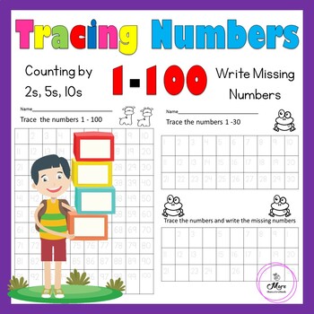 tracing numbers 1 100 teaching resources teachers pay teachers